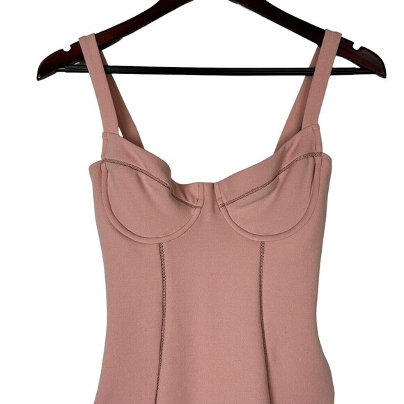 NEW Nookie size XS Pink Chicago bustier midi bodycon dress with boning party - Picture 3 of 9